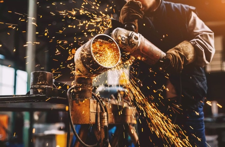 a man performing the welding work